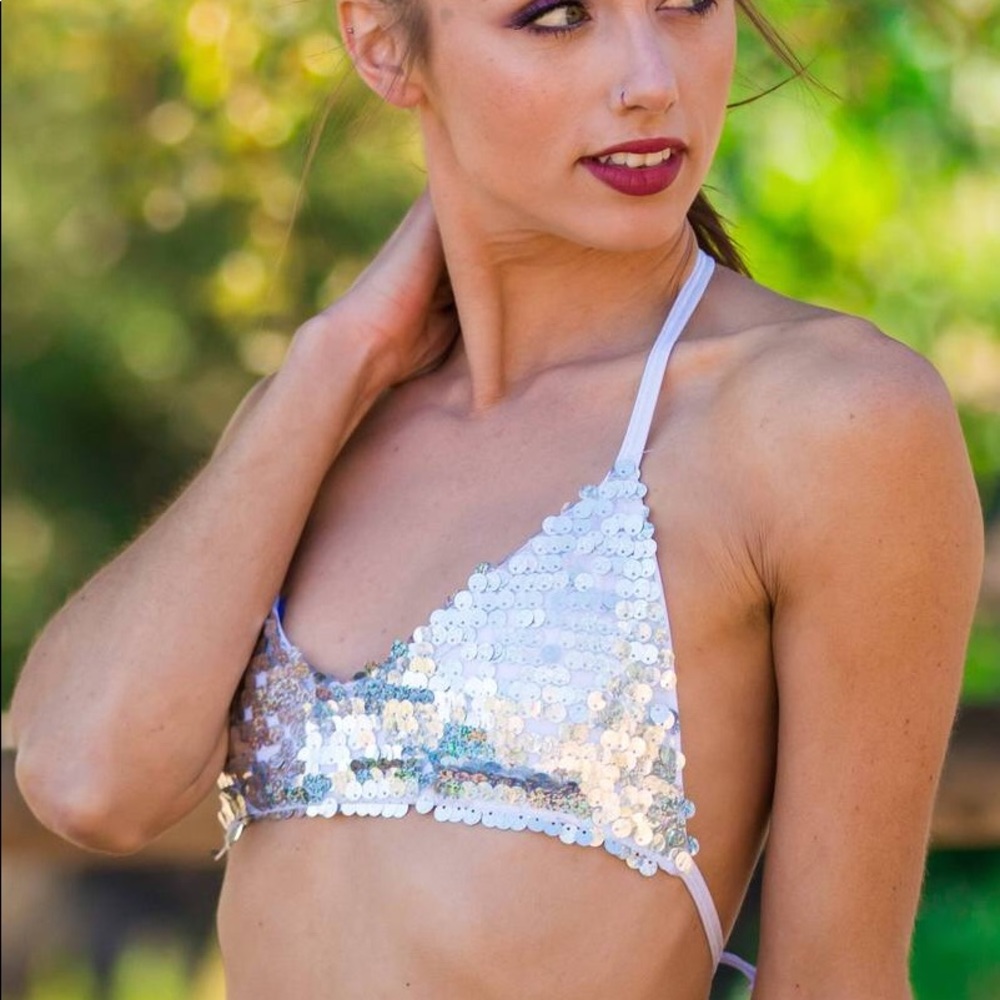 Sequin Bra Top